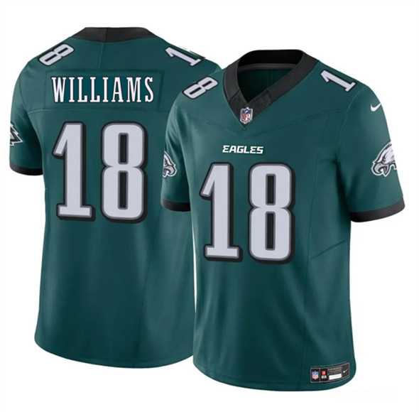 Men & Women & Youth Philadelphia Eagles #18 Avery Williams Green 2024 New F.U.S.E. Vapor Untouchable Limited Stitched Jersey->philadelphia eagles->NFL Jersey